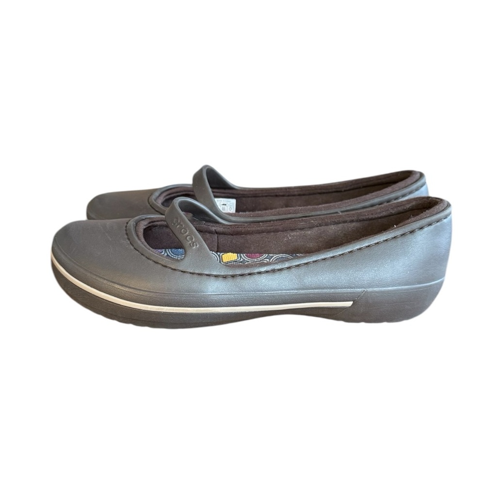 CROCS Crocband Mary Jane Flats Women’s Size 7 - Picture 3 of 8